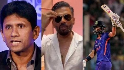 Venkatesh Prasad; Suniel Shetty; KL Rahul Venkatesh Prasad; Suniel Shetty; KL Rahul