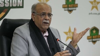 Najam Sethi, chairman of Pakistan Cricket Board's management committee, speaks during a press conference in Lahore. (AP)