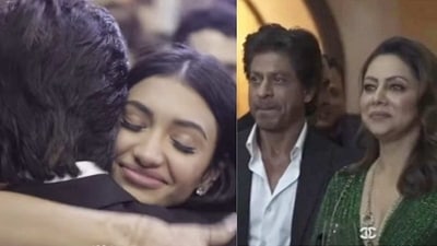 Shah Rukh Khan and Gauri Khan at Alanna Panday and Ivor McCray's wedding. Shah Rukh Khan and Gauri Khan at Alanna Panday and Ivor McCray's wedding.