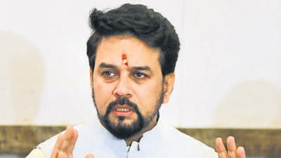 Union minister Anurag Singh Thakur addresses a press conference in Nagpur on March 19. (PTI) Union minister Anurag Singh Thakur addresses a press conference in Nagpur on March 19. (PTI)