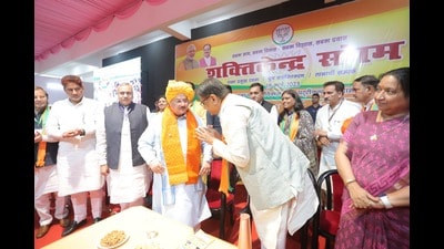 Urging BJP workers from Haryana to start working on the ground ahead of the next year’s elections, BJP national president JP Nadda said on Sunday that there is a need to increase the strength of the party four times more. (HT Photo)