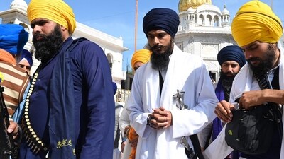 Khalistani sympathiser Amritpal Singh. Khalistani sympathiser Amritpal Singh.