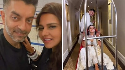 Dalljeit Kaur and Nikhil Patel also shared a sweet clip on their Instagram. Dalljeit Kaur and Nikhil Patel also shared a sweet clip on their Instagram.