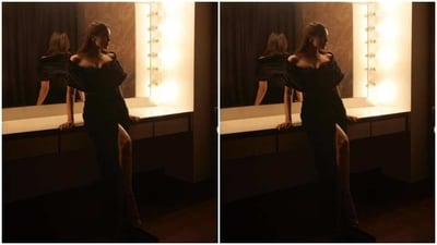Sharvari, a day back, shared a string of pictures and made her fans drool. The actor played muse to fashion designer duo Shantnu and Nikhil and picked a stunning ensemble.&nbsp; (Instagram/@sharvari)