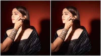 Sharvari looked gorgeous in the sleek black satin gown as she posed for the photoshoot and exuded her main character energy. &nbsp; (Instagram/@sharvari)