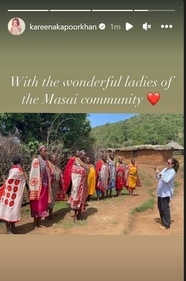 Kareena Kapoor in Masai Mara, Kenya. Kareena Kapoor in Masai Mara, Kenya.