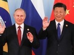Russia's President Vladimir Putin (L) and China's President Xi Jinping. Russia's President Vladimir Putin (L) and China's President Xi Jinping.