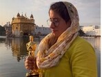Guneet Monga at the Golden Temple during the weekend.