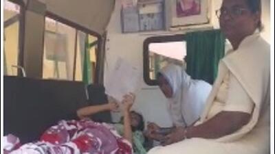 Bandra girl writes her Class 10 board exam paper in ambulance