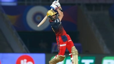 Virat Kohli in action for RCB. Virat Kohli in action for RCB.