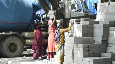 PMSYM is intended for the bulk of the workforce unlikely to have any form of insurance cover. (Arvind Yadav/ Hindustan Times)
