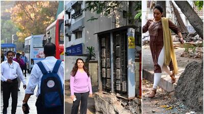 BMC commissioner and administrator, Iqbal Chahal, in his budget speech had repackaged the pedestrian first policy and promised that this year BMC will map the footpath facilities for all major roads over nine-meter width, as also places where footpaths were absent or in a sorry state. Chahal had also promised to fast-track new cement concrete footpaths for ease of walking (HT Photos)