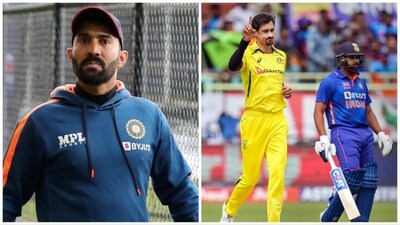 Dinesh Karthik defended Indian batters after the host registered their third-lowest ODI total against Australia (ANI-PTI) Dinesh Karthik defended Indian batters after the host registered their third-lowest ODI total against Australia (ANI-PTI)