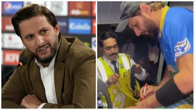 Afridi's gesture has become the talk of the town on social media (Twitter-AP) Afridi's gesture has become the talk of the town on social media (Twitter-AP)