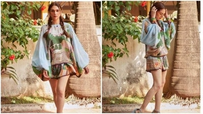 Aditi Rao Hydari is very thoughtful when it comes to fashion. She supports Indian artisans and is often seen wearing outfits that are environmentally friendly. In her previous set of Instagram photos, she can be seen keeping it quirky yet stylish in a printed co-ord set. (Instagram/@aditiraohydari) Aditi Rao Hydari is very thoughtful when it comes to fashion. She supports Indian artisans and is often seen wearing outfits that are environmentally friendly. In her previous set of Instagram photos, she can be seen keeping it quirky yet stylish in a printed co-ord set. (Instagram/@aditiraohydari)