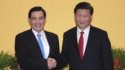 Former Taiwan President Ma Ying-jeou held a landmark meeting with Chinese President Xi Jinping in Singapore in late 2015. (AP File Photo) Former Taiwan President Ma Ying-jeou held a landmark meeting with Chinese President Xi Jinping in Singapore in late 2015. (AP File Photo)