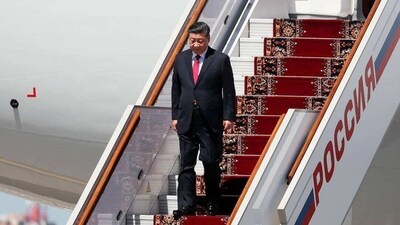 Xi will present China as a global peacemaker intent on brokering an end to the Ukraine war. (Twitter) Xi will present China as a global peacemaker intent on brokering an end to the Ukraine war. (Twitter)