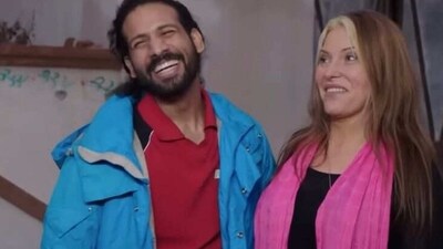Rishi Singh with Jen Boecher. Rishi Singh with Jen Boecher.