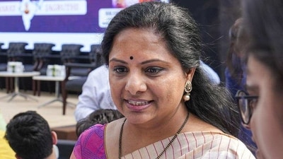 Bharat Rashtra Samithi (BRS) leader K Kavitha. (PTI) (HT_PRINT) Bharat Rashtra Samithi (BRS) leader K Kavitha. (PTI) (HT_PRINT)