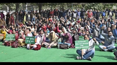 PAUTA members during the protest in Ludhiana. (HT file photo) PAUTA members during the protest in Ludhiana. (HT file photo)