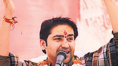 Prayagraj, Feb 03 (ANI): A combination of photos showing Spiritual leader, Dhirendra Krishna Shastri addressing the 'Divya Darbaar' programme at Meja village, in Prayagraj on Thursday. (ANI Photo) (Nitin Sharma) Prayagraj, Feb 03 (ANI): A combination of photos showing Spiritual leader, Dhirendra Krishna Shastri addressing the 'Divya Darbaar' programme at Meja village, in Prayagraj on Thursday. (ANI Photo) (Nitin Sharma)