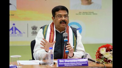 Union Education minister Dharmendra Pradhan also directed the ministry to prepare a framework to further safeguard the mental and emotional well-being of students. (ANI) Union Education minister Dharmendra Pradhan also directed the ministry to prepare a framework to further safeguard the mental and emotional well-being of students. (ANI)