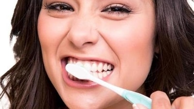 1. Brushing twice a day and flossing once a day: Brushing your teeth twice a day and flossing once a day is the easiest way to maintain them strong and healthy. (Shutterstock) 1. Brushing twice a day and flossing once a day: Brushing your teeth twice a day and flossing once a day is the easiest way to maintain them strong and healthy. (Shutterstock)