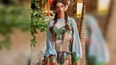 Sharing a slew of snaps on her Instagram handle, Aditi Rao Hydari captioned her post, "Pigtails- Fairy Tales." (Instagram/@aditiraohydari) Sharing a slew of snaps on her Instagram handle, Aditi Rao Hydari captioned her post, "Pigtails- Fairy Tales." (Instagram/@aditiraohydari)