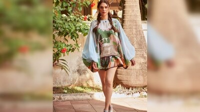 Aditi Rao Hydari's set is from the clothing line Limerick by Abirr n' Nanki. (Instagram/@aditiraohydari) Aditi Rao Hydari's set is from the clothing line Limerick by Abirr n' Nanki. (Instagram/@aditiraohydari)