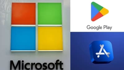 Microsoft is competing with Google's Playstore and Apple's App store. Microsoft is competing with Google's Playstore and Apple's App store.