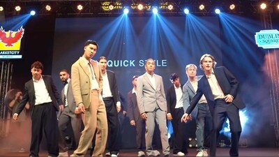 Norway dance group Quick Style dancing to Atif Aslam and Shreya Ghoshal’s Tere Liye in Mumbai. (Instagram/@thequickstyle) Norway dance group Quick Style dancing to Atif Aslam and Shreya Ghoshal’s Tere Liye in Mumbai. (Instagram/@thequickstyle)