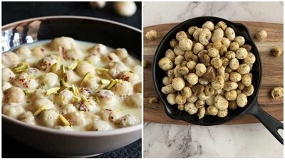 Makhana is a popular ingredient used in Navratri fasting recipes due to its high nutritional value and health benefits. (pinterest) Makhana is a popular ingredient used in Navratri fasting recipes due to its high nutritional value and health benefits. (pinterest)