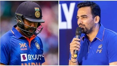 Rohit Sharma and Zaheer Khan Rohit Sharma and Zaheer Khan