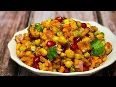 Sweet potatoes and makhana chat (pinterest) Sweet potatoes and makhana chat (pinterest)