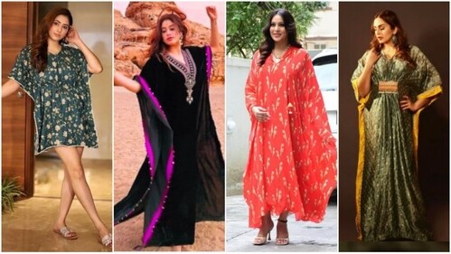 Kaftans are typically made from lightweight and breathable fabrics such as cotton or linen, making them perfect for hot weather. (Instagram) Kaftans are typically made from lightweight and breathable fabrics such as cotton or linen, making them perfect for hot weather. (Instagram)