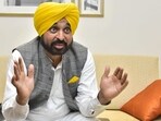 Punjab chief minister Bhagwant Mann. (Sameer Sehgal /Hindustan Times)