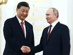 Russian President Vladimir Putin meets with China's President Xi Jinping at the Kremlin in Moscow on March 21. Russian President Vladimir Putin meets with China's President Xi Jinping at the Kremlin in Moscow on March 21.
