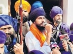 Waris Punjab De chief Amritpal Singh. (ANI)