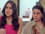 Sara Ali Khan and Amrita Singh in an ad. 
