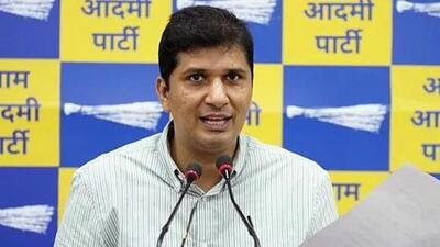 Aam Aadmi Party (AAP) chief spokesperson and Delhi cabinet minister Saurabh Bharadwaj. (File Photo) Aam Aadmi Party (AAP) chief spokesperson and Delhi cabinet minister Saurabh Bharadwaj. (File Photo)