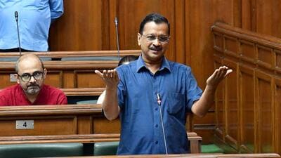 Chief minister Arvind Kejriwal cited the Constitution to say that the LG does not have the authority to raise objections or clear files, except in the three domains of police, public order, and land. (HT Photo) Chief minister Arvind Kejriwal cited the Constitution to say that the LG does not have the authority to raise objections or clear files, except in the three domains of police, public order, and land. (HT Photo)