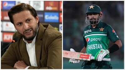 Shahid Afridi pointed out that Babar Azam takes time to build his innings in the shortest format (AP) Shahid Afridi pointed out that Babar Azam takes time to build his innings in the shortest format (AP)
