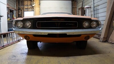 A 1970 Dodge Challenger owned by the late car enthusiast Leroy Gonzalez, is parked near his office Nov. 7, 2022, in Seffner, Fla. Stellantis automobile corporation will stop making gas versions of the Dodge Challenger and Charger and the Chrylser 300 big sedan by the end of this year. (AP) A 1970 Dodge Challenger owned by the late car enthusiast Leroy Gonzalez, is parked near his office Nov. 7, 2022, in Seffner, Fla. Stellantis automobile corporation will stop making gas versions of the Dodge Challenger and Charger and the Chrylser 300 big sedan by the end of this year. (AP)