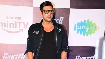 Zayed Khan also made a rare appearance at the screening of Hunter Tootega Nahi Todega on Monday. He was spotted in an all-black look. (Varinder Chawla) Zayed Khan also made a rare appearance at the screening of Hunter Tootega Nahi Todega on Monday. He was spotted in an all-black look. (Varinder Chawla)