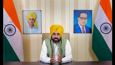 Mann said peace, progress and prosperity of Punjab were the top priority of his government and no one would be allowed to cast a malicious eye. (PTI Photo)