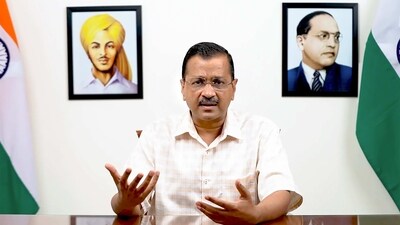 Delhi Chief Minister and AAP national convener Arvind Kejriwal digitally addresses media, on Tuesday, March 21, 2023. (PTI Photo) Delhi Chief Minister and AAP national convener Arvind Kejriwal digitally addresses media, on Tuesday, March 21, 2023. (PTI Photo)