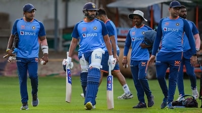 Indian captain Rohit Sharma during a practice session ahead of the 3rd ODI cricket match between India and Australia (PTI) Indian captain Rohit Sharma during a practice session ahead of the 3rd ODI cricket match between India and Australia (PTI)