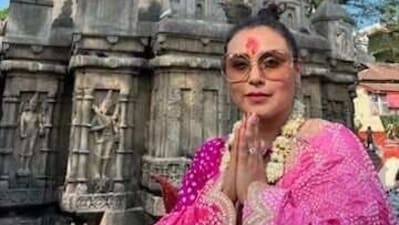 Rani Mukerji visited the Kamakhya temple in Guwahati, Assam to seek blessings on her Rani Mukerji visited the Kamakhya temple in Guwahati, Assam to seek blessings on her