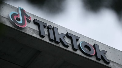 The TikTok logo is displayed outside TikTok social media app company offices in Culver City, California, on March 16, 2023. (Photo by Patrick T. Fallon / AFP) (AFP) The TikTok logo is displayed outside TikTok social media app company offices in Culver City, California, on March 16, 2023. (Photo by Patrick T. Fallon / AFP) (AFP)