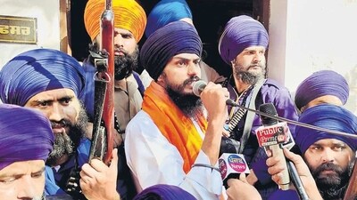 Waris Punjab De chief Amritpal Singh. (ANI)